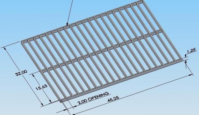 Poids discordant en acier galvanisé/grille en acier de barre de plate-forme/passage couvert en acier dans le petit prix